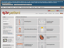Tablet Screenshot of patient.quintessenz.tv