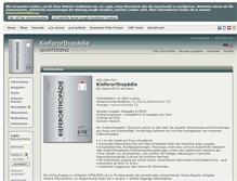 Tablet Screenshot of kfo.quintessenz.de