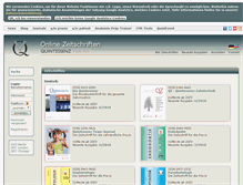 Tablet Screenshot of journals.quintessenz.de